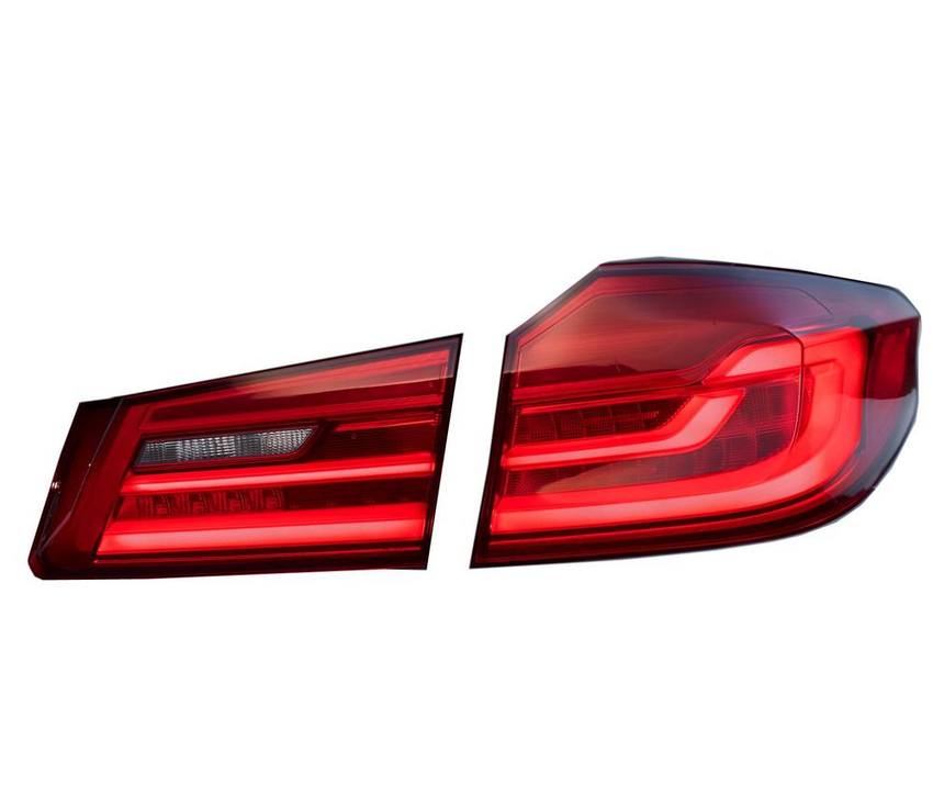 BMW Tail Light Set - Passenger Side - Inner and Outer (LED) 63217376476 - ULO 2858253KIT